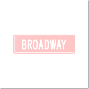 Broadway pink Posters and Art